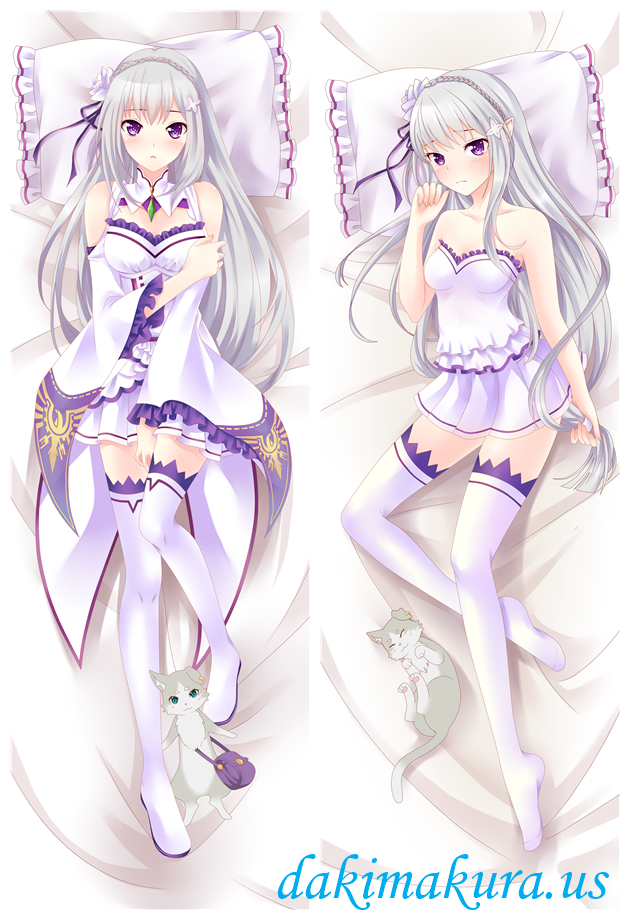 Emilia - Re Zero Japanese hug dakimakura pillow case online